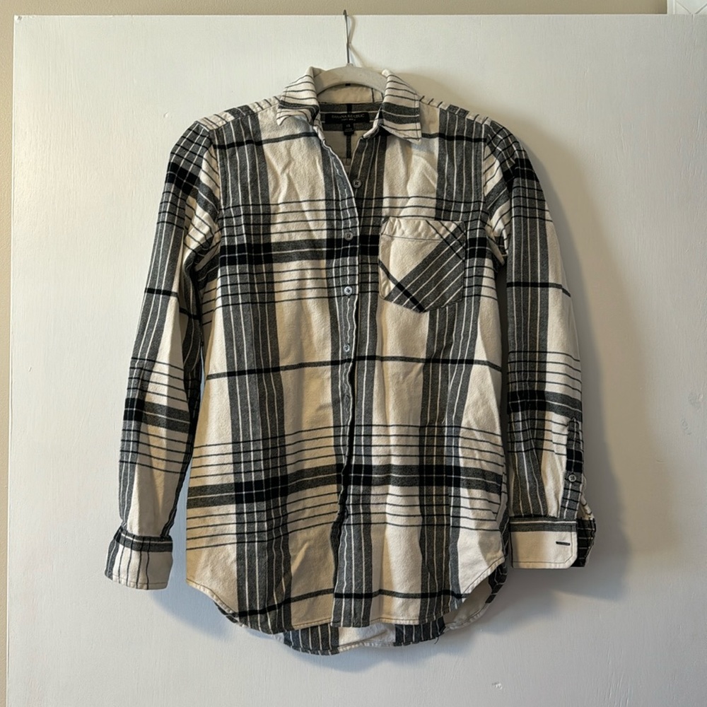 Banana Republic Black & White Flannel